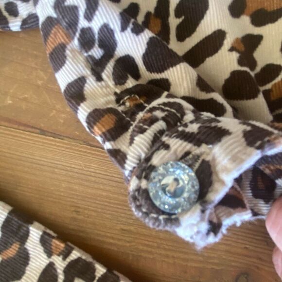 Gymboree Animal Print Corduroy Pants Leopard Jewel Accent Bottoms SizeToddler 4T - Picture 4 of 10